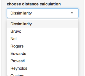 choose distance calculation