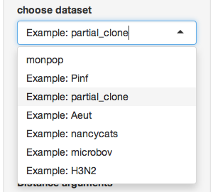 choose dataset